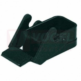 09120080327 Han Q 8/0-AGG, kryt vestavný přímý, 1-třm., vel.3A základna 46x29mm, verze plast černý RAL9005, IP65