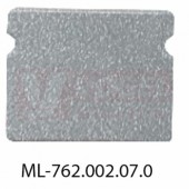 Koncovka bez otvoru pro PT stříbrná barva, 1 ks (762.002.07.0)