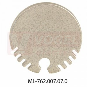 Koncovka bez otvoru pro ZX, stříbrná barva, 1 ks (762.007.07.0)
