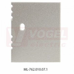 Koncovka s otvorem pro NV, stříbrná barva, 1 ks (762.010.07.1)