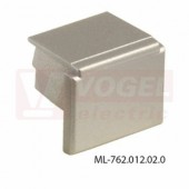 Koncovka bez otvoru pro PP, stříbrná barva, 1 ks (762.012.02.0)