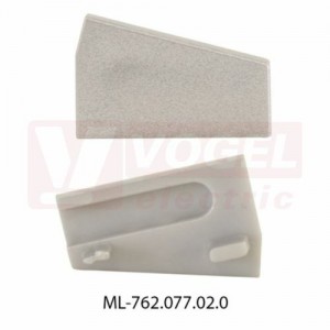 Koncovka pro ST bez otvoru, stříbrná barva, 1 ks (762.077.02.0)