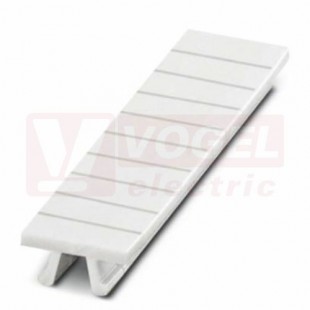 ZB 4 označovací štítky, bez potisku, bílé, montáž nacvaknutím, š 4,2mm, popis.pole 4,2x10,5mm (1 balení = 10 pásků) (0805001)