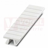 ZB 4 označovací štítky, bez potisku, bílé, montáž nacvaknutím, š 4,2mm, popis.pole 4,2x10,5mm (1 balení = 10 pásků) (0805001)