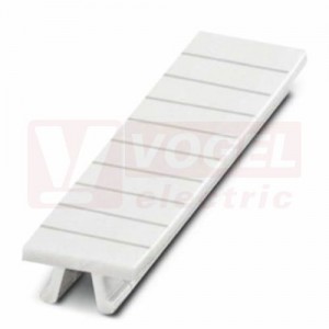 ZB 4 označovací štítky, bez potisku, bílé, montáž nacvaknutím, š 4,2mm, popis.pole 4,2x10,5mm (1 balení = 10 pásků) (0805001)