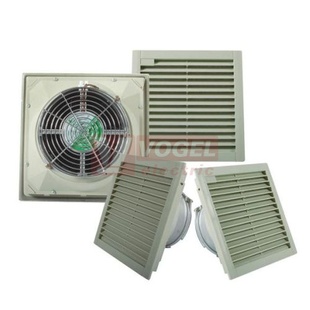 FK7722.230 Ventilátor s filtrem, 150x150mm, 230VAC, 55/66 m3/h, IP54, RAL7035, otvor 124x124mm