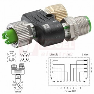 7000-47301-0000000 T-kus M12 F / M12 F + M12 M - Y-kodovani