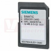 6ES7954-8LE02-0AA0 SIMATIC S7, MEMORY CARD FOR
S7-1X00 CPU/SINAMICS, 3,3 V
FLASH, 12 MBYTE