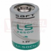 Baterie  3,60 V C (R14) LS26500STD 7,7Ah LITHIUM SAFT (bez vývodů), 26x50,3mmmm