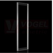 VX8618.040 AL prosklené dveře pro VX, 600x2200mm, rám a rohové díly RAL 7035, prosklená plocha  RAL 9005, IP55