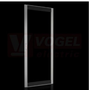 VX8618.030 AL prosklené dveře pro VX, 800x2000mm, rám a rohové díly RAL 7035, prosklená plocha  RAL 9005, IP55