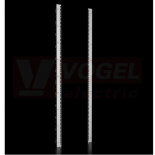 VX8619.300 zadní profil 19'' 33U pro upevnění elektronických součástí, držáků modulů a jiných 19" vestavěných součástí, ocelový plech 2,5mm, pro výšku skříně 1600mm