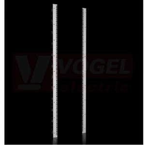 VX8619.300 zadní profil 19'' 33U pro upevnění elektronických součástí, držáků modulů a jiných 19" vestavěných součástí, ocelový plech 2,5mm, pro výšku skříně 1600mm