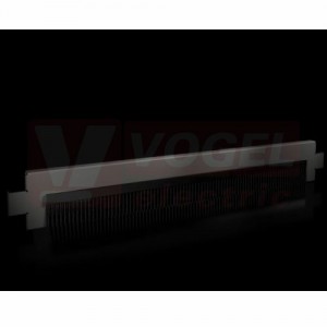 VX8620.093 Flex-Block podst.panel kartáč 100x800mm, plast + ocelový plech, RAL 9005