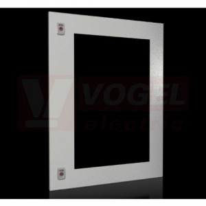 VX9682.169 Dělené dveře, ŠxV: 600x800mm, pro šířku skříně 600mm, ocelový plech 2mm, RAL 7035