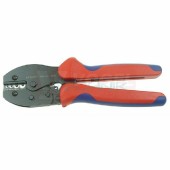 LNR 0510 975233 KNIPEX lisovací kleště na oka, spojky, konektory bez izolace, pro průřezy 0,5-10mm2, tvar slisu U, délka kleští 210mm