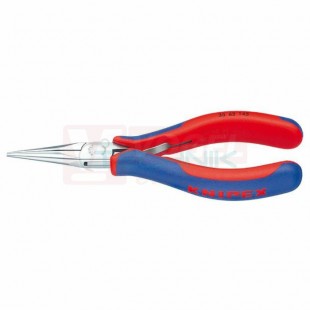 3562145 KNIPEX kleště půlkulaté pro elektroniku, leštěné, dvoukomponentní rukojeti, délka 145mm