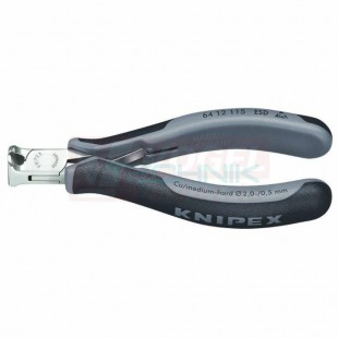 6412115ESD KNIPEX kleště štípací pro elektroniku, antistatické provedení, délka 115mm