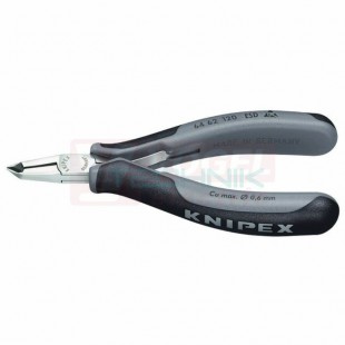 6462120 ESD KNIPEX kleště štípací pro elektroniku, dvoukomponentní rukojeti, délka 120mm