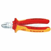 7006140 KNIPEX kleště štípací stranové do 1000V, dvoukomponentní rukojeti, délka 140mm