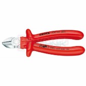 7007160 KNIPEX kleště štípací stranové do 1000V, izolované rukojeti, délka 160mm