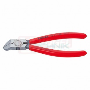 7211160 KNIPEX kleště štípací stranové na plasty bez fazety 45°, délka 160mm