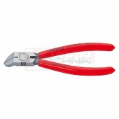 7211160 KNIPEX kleště štípací stranové na plasty bez fazety 45°, délka 160mm