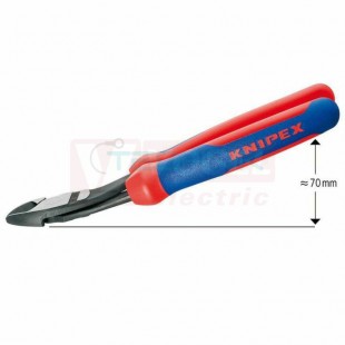 7422200 KNIPEX kleště štípací stranové silné, fosfátované na černo a leštěné, délka 200mm