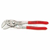 8603125 KNIPEX kleště paralelní, niklované, rukojeti potažené PVC, rozsah 0-23mm, délka 125mm