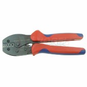 LDR 0256  975238 KNIPEX Lisovací kleště na dutinky s izolací i bez izolace, pro průřezy 0,25-6mm2, tvar lisu kosočtverec, délka kleští 215mm