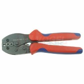 LDR 1025 KNIPEX Lisovací kleště na dutinky s izolací i bez izolace, pro průřezy 10-25mm2, tvar lisu kosočtverec, délka kleští 215mm