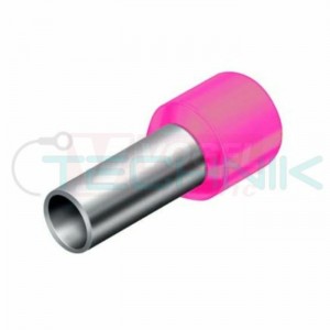 DI 0,34-6 růžová Dutinka izolovaná, průřez 0,34mm2 / délka 6mm, dle DIN46228, barva růžová