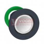 ZB5FW313 Ovládací hlavice stiskací prosvětlená pro integrovanou LED, bílá, materiál plast, mont.otvor 30mm, zapuštěné provedení