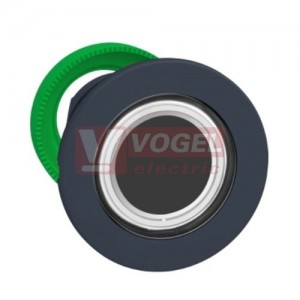 ZB5FW913 Ovládací hlavice stiskací prosvětlená, kroužkem, pro integrovanou LED, bílá, materiál plast, mont.otvor 30mm, zapuštěné provedení