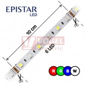 LED pásek 60LED/m, 5050, IP20, RGBW, 2800 - 2900 K, bílá, 12V FKLP-12/5050/060-IP20-RGB/28-29K, cívka 5m, článek 10cm
