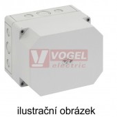 PC 1813-13-f-o Plastová krabice TK 180x130x137mm, víko šedé, bez předlisů, IP66, RAL7035, polykarbonát