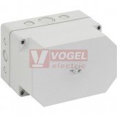 PC 1811-13f-m Plastová krabice TK 180x110x111mm, víko šedé, předlisy, IP66, RAL7035, polykarbonát