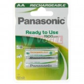 Baterie  1,20 V R6 tužková (vel.AA) NiMH 1900mAh Panasonic nabíjecí "Ready tu use" (blistr/2ks)