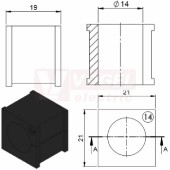 EMC-KT14 vložka EMC černá, průměr 14-15mm (99471)