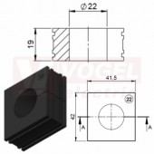 EMC-KT22 vložka EMC černá, průměr 22-23mm (99481)