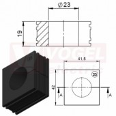 EMC-KT23 vložka EMC černá, průměr 23-24mm (99482)