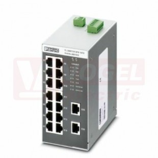 FL SWITCH SFN 16TX Přepínač Ethernet, s 16 porty TP-RJ45, detekce přenosové rychlosti 10 nebo 100 MBit/s (RJ45), funkce Autocrossing (2891933)