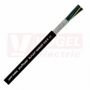 Ölflex ROBUST 215 C 300/500V  4G 35 stíněný ovládací kabel, černý vnější plášť ze speciálního TPE, odolný proti povětrnostním vlivům a chemických látek, černé čísl.žíly se ze/žl (0022780)