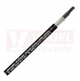 Ölflex PETRO C HFFR 0,6/1kV  5G   2,5 kabel stíněný, pro náročné prostřední, černý plášť ze speciálního robustního polymeru, barevné žíly se ze/žl (0023244)