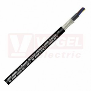 Ölflex PETRO C HFFR 0,6/1kV  5G   1,5 kabel stíněný, pro náročné prostřední, černý plášť ze speciálního robustního polymeru, barevné žíly se ze/žl (0023255)