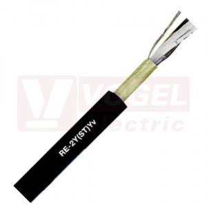 Unitronic RE-2Y(St)Yv 36x2x0,5mm2 kabel datový, počítačový, párový, statické stínění z hliníkem kašírované plastové fólie, černý PVC plášť (0032420)