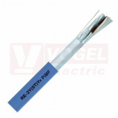 Unitronic RE-2Y(ST)Yv PiMF  2x2x0,5mm2 kabel datový stíněný, počítačový, párový, statické stínění z hliníkem kašírované plastové fólie, modrý PVC plášť (0032438)