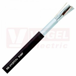 Unitronic RE-2Y(ST)Yv PiMF 16x2x0,5mm2 kabel datový stíněný, počítačový, párový, statické stínění z hliníkem kašírované plastové fólie, černý PVC plášť (0032453)