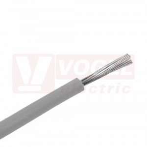 Ölflex Heat 260 SC 300/500V 1x AWG 26/19 GY vodič jednožilový šedý, izolace žil PTFE (polytetrafluoretylen), -190 °C až +260°C, "cert.UL"  (0106011)