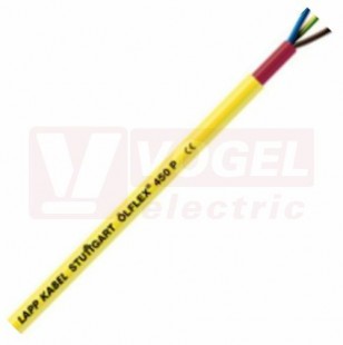 Ölflex 450 P 300/500V 4G  1,5 kabel pro ruční nářadí, žlutý vnější plášť z PUR, barevné žíly se zl/žl  (00122033)
